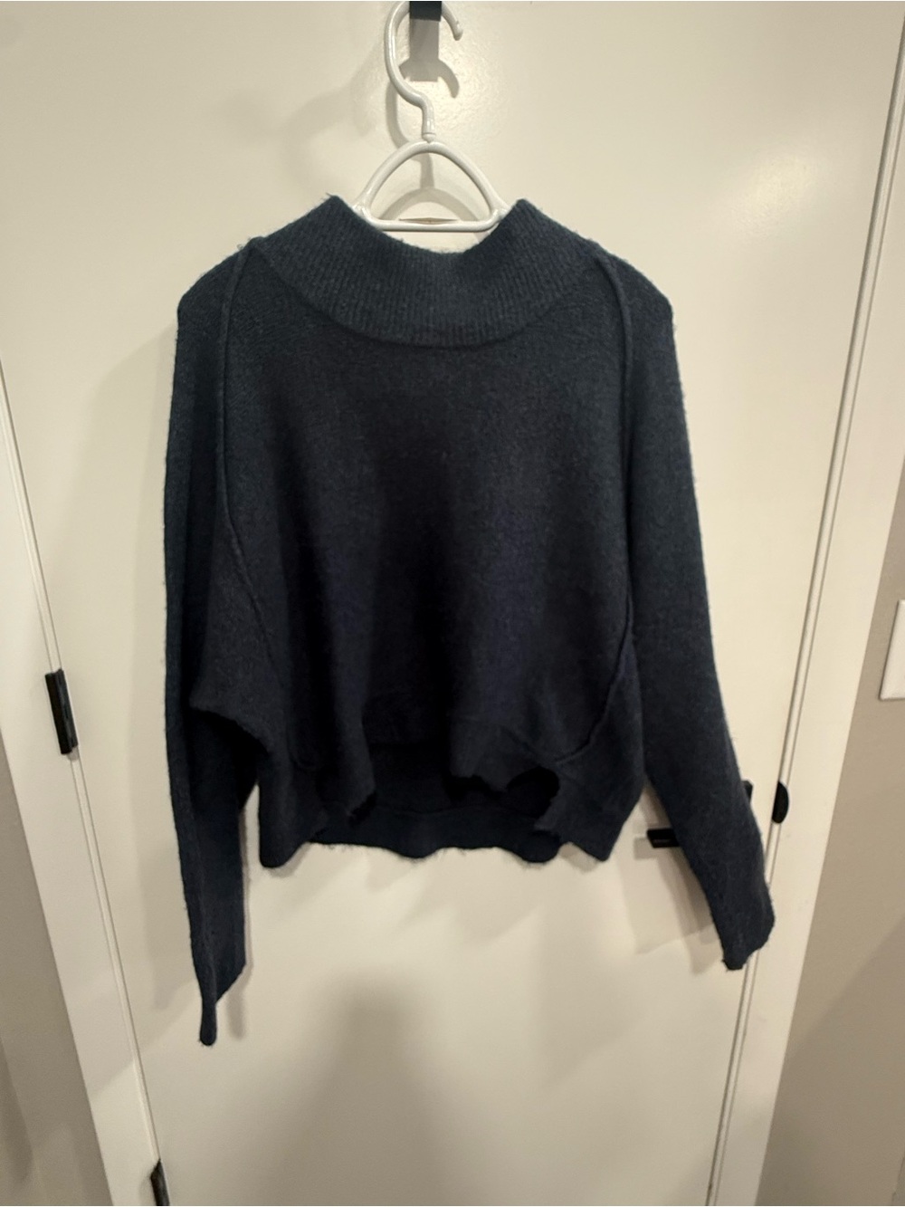 Melrose and Market Women’s Knit Pullover Sweater, Navy, M